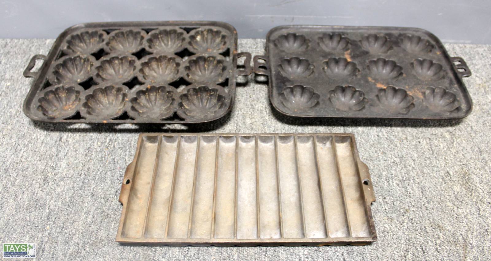 Sold at Auction: Cast Iron Muffin Pan