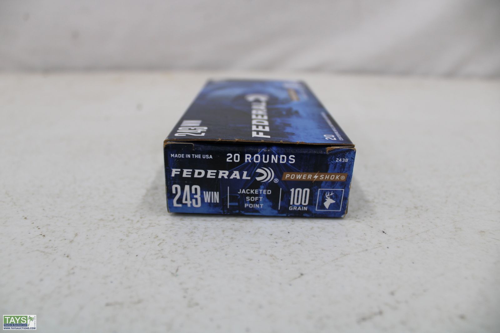 Tays Realty & Auction - Auction: ONLINE ABSOLUTE AUCTION: FIREARMS -  AMMUNITION - KNIVES ITEM: 20 Rounds of Federal 243Win