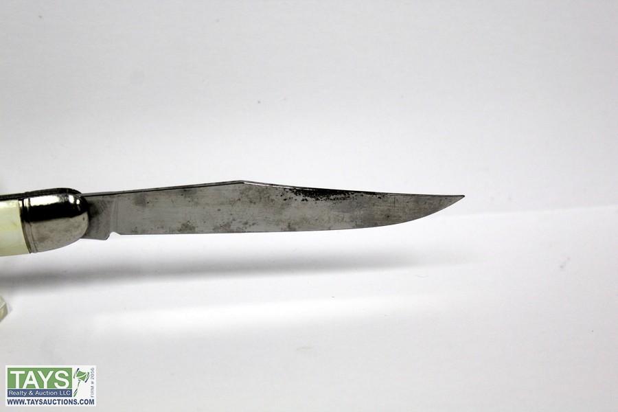 Auction: ABSOLUTE ONLINE AUCTION: FIREARMS - COINS - COLLECTIBLES -  VEHICLES ITEM: Vintage Stag Irish Fishing Knife - Tays Realty & Auction