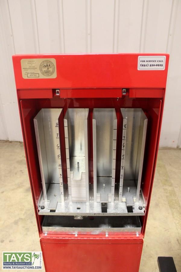 Tays Realty & Auction - Auction: ABSOLUTE ONLINE AUCTION: FURNITURE -  ANTIQUES - FIREARMS - COIN OPERATED MACHINES ITEM: Two Metal Sticker  Universe Vending Machines With Assortment Of Stickers