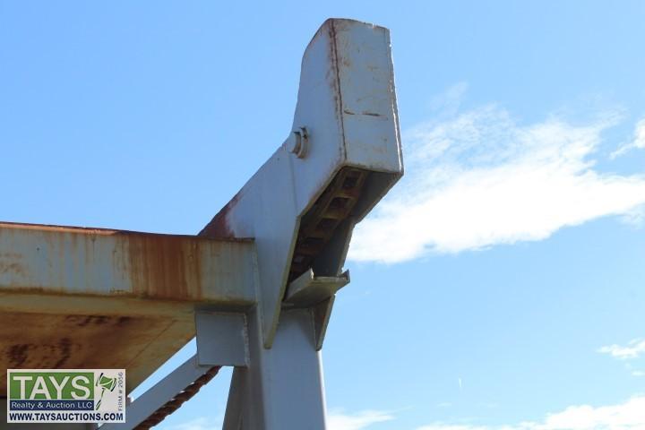 Tays Realty & Auction - Auction: Wood Processing Equipment ITEM: Receiving  Log Deck & Conveyor