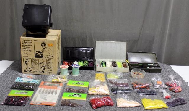 Tays Realty & Auction - Auction: TAYS FACILITY JULY AUCTION ITEM: Eagle  Sonar and Assortment of Fishing Tackle